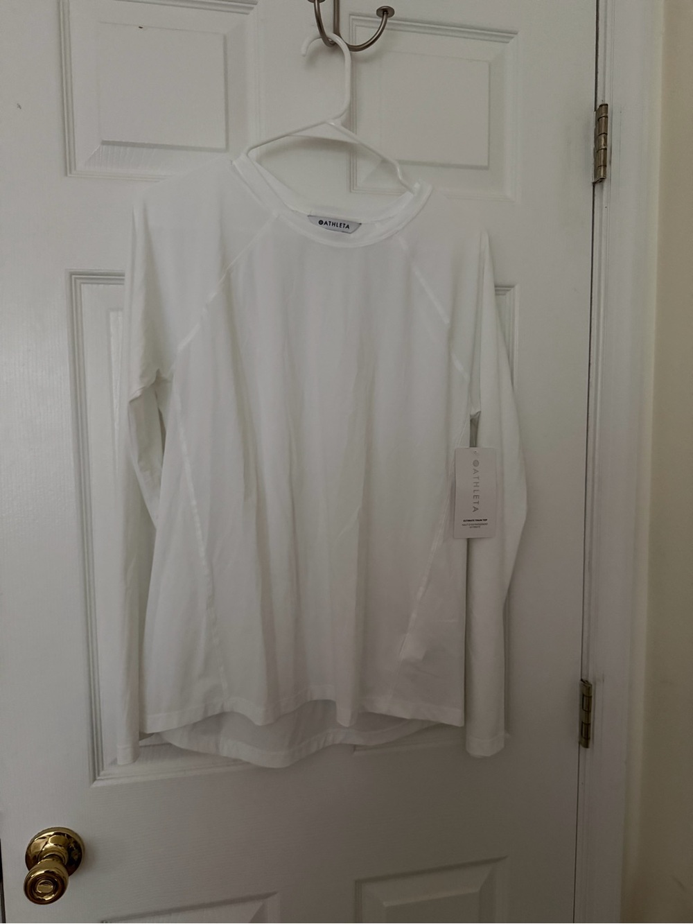 NWT - Athleta - Long Sleeve - Ultra Train - White - Medium